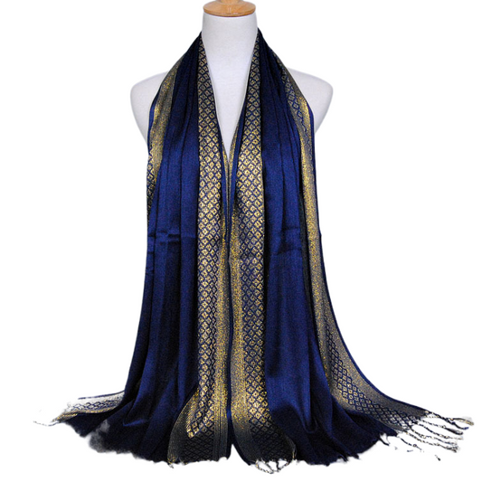 Scarfs Georgette Premium Jersey Cotton Silk Scarf for Women