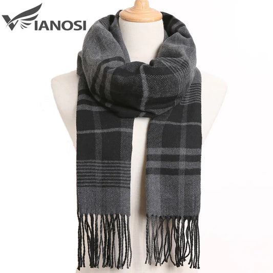 Men Scarf Foulard Plaid Scarves Poncho Casual Winter Scarfs Male Bufandas Hombre